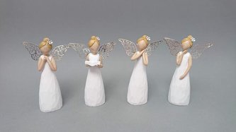 Andělíček kovová křídla 11cm