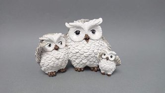 Soví rodinka bílá