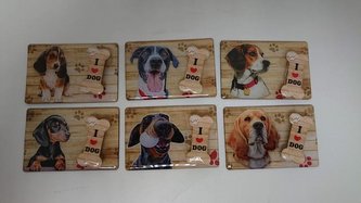 Magnet + Clip I LOVE DOG