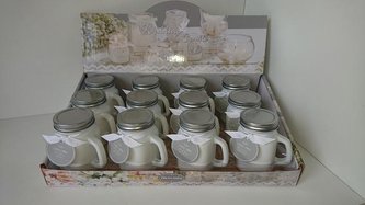 Vonná svíčka ve skle bílá