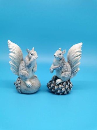 Veverka bílá na žaludu větší