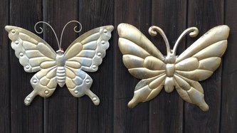 Motýl plechový větší