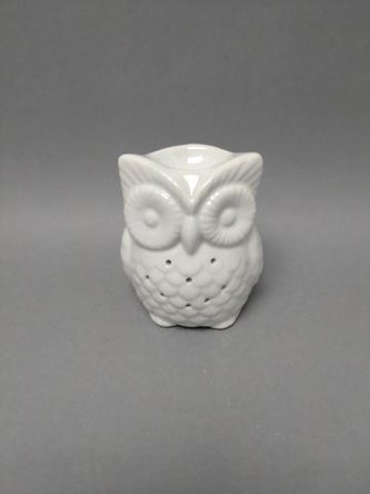 Aromalampa sova bílá