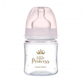 Canpol babies Lahev se širokým hrdlem ROYAL BABY 120ml růžová