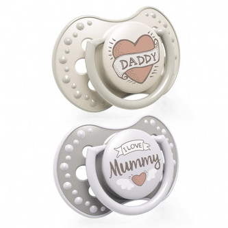 LOVI Dudlík silikonový dynamický LOVI I LOVE 6-18 m 2ks