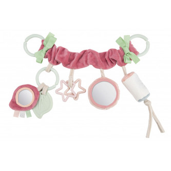 Canpol babies Závěsná hračka na kočárek/autosedačku  PASTEL FRIENDS růžová