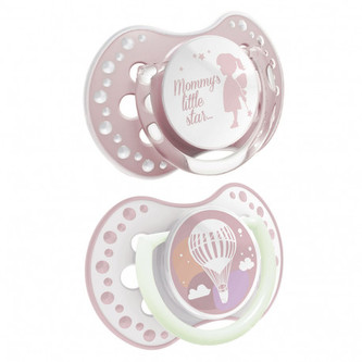 LOVl Dudlík 3-6m silikonový dynamický PRIDE & JOY 2ks