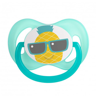 Canpol babies Dudlík 18m+ silikonový symetrický SO COOL tyrkysový