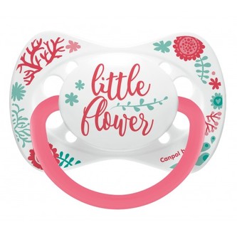 Canpol babies Dudlík silikonový symetrický 18m+ WILD NATURE korálový