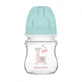 Canpol babies Lahev se širokým hrdlem EXOTIC ANIMALS 120 ml zelená