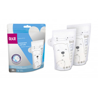 LOVI sáčky k uchovávání odsátého mléka 25 ks Buddy Bear