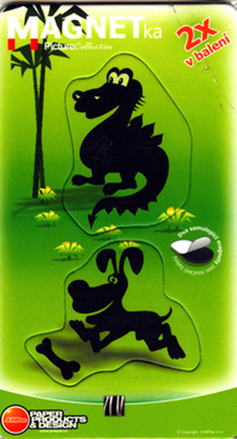 Magnetky Dráček + pejsek - MP 003