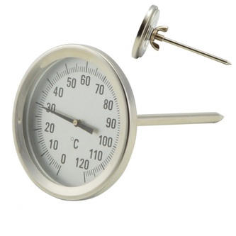 Teploměr do udírny 0-120°C s hrotem  PERFECT