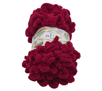Příze PUFFY - bordo - 100g / 9 m