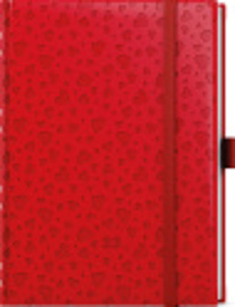 Týdenní diář Prokop Vivella extra B6 Červená Srdce