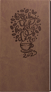 Týdenní diář Jakub Vivella s ražbou kapesní okrová slunce