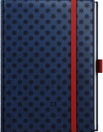 Týdenní diář Prokop Vivella extra B6 Modrá Kormidlo