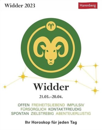 Widder Sternzeichenkalender 2023