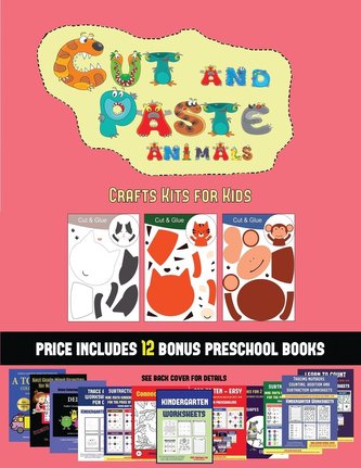 Crafts Kits for Kids (Cut and Paste Animals): A great DIY paper craft gift for kids that offers hours of fun