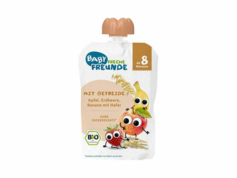 Freche Freunde Kapsička jablko, banán, jahoda & oves BIO 100 g