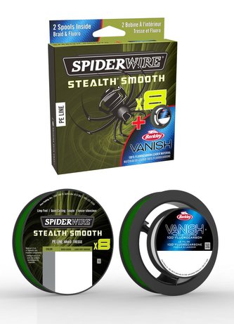 STLTH SMOOTH8 MOOS GREEN 150M 0,09MM 7,5KG /VANISH CLEAR 50M 0,30MM 6KG