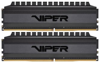 PATRIOT Viper 4 Blackout 16GB DDR4 3600 MHz / DIMM / CL17 / Heat shield / KIT 2x 8GB