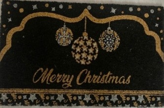 Rohožka z kokosových vláken, Merry Christmas, 40x60 cm