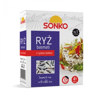 Rýže Basmati a divoká - SONKO - 4 x 100 g