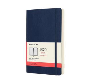 Moleskine: Diář 2020 denní měkký modrý L