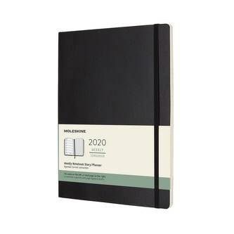 Moleskine: Plánovací zápisník 2020 měkký černý XL