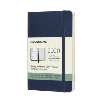 Moleskine: Plánovací zápisník 2020 měkký modrý S