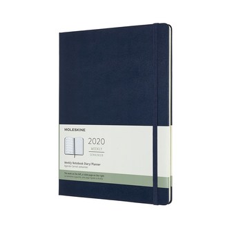 Moleskine: Plánovací zápisník 2020 tvrdý modrý XL
