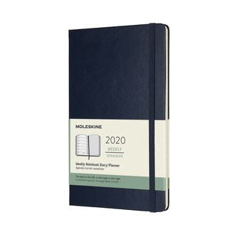 Moleskine: Plánovací zápisník 2020 tvrdý modrý L