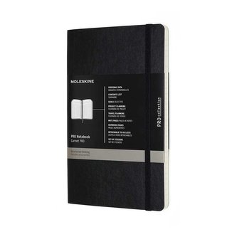 Moleskine: Professional diář-zápisník měkký černý L
