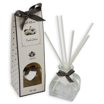 Tyčinkový difuzér, 50 ml,  Fresh Cotton