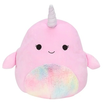 SQUISHMALLOWS Růžový narval - Esme, 30 cm