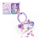 Kozmetický stolík - bílofialový