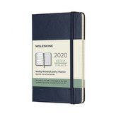 Moleskine: Plánovací zápisník 2020 tvrdý modrý S