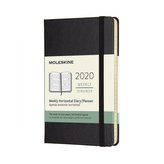 Moleskine: Horizontální týdenní diář 2020 tvrdý černý S