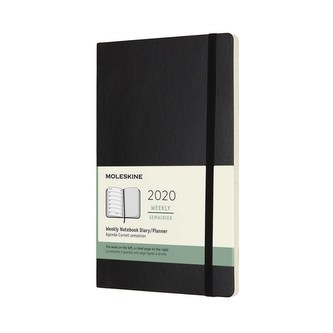 Moleskine: Plánovací zápisník 2020 měkký černý L