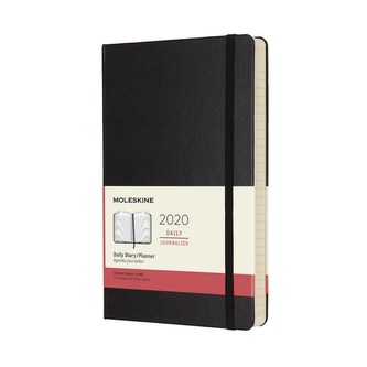 Moleskine: Diář 2020 denní tvrdý černý L