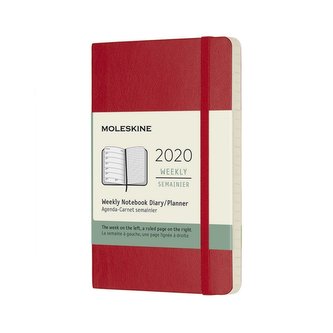 Moleskine: Plánovací zápisník 2020 měkký červený S