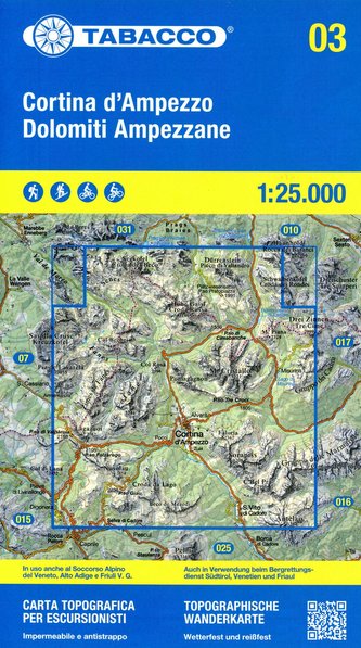 Cortina d'Ampezzo e Dolomiti Ampezzane 1:25 000 Cortina d'Ampezzo e Dolomiti Ampezzane 1:25 000