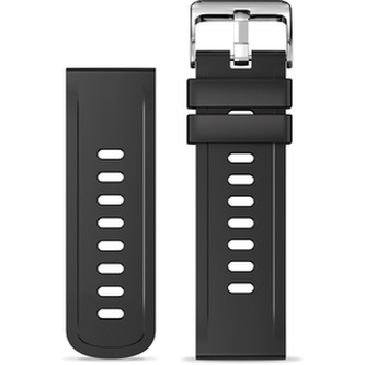 Výměnný pásek pro hodinky ALIGATOR Silikonový 22 mm černý