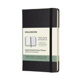 Moleskine: Plánovací zápisník 2020 tvrdý černý S