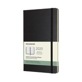 Moleskine: Horizontální týdenní diář 2020 tvrdý černý L