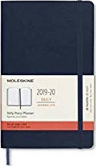 Moleskine: Diář 2019-2020 denní měkký modrý L