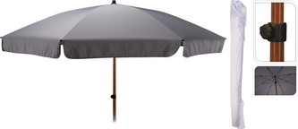 Slunečník zahradní PROGARDEN 220 cm šedá