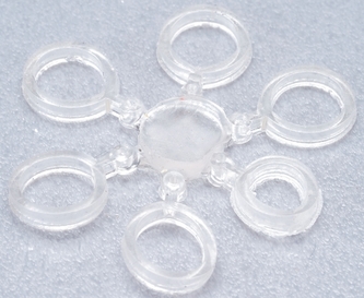 FC Bait bands silikonové gumičky 3ks - TB pr. 10 mm, barva červená