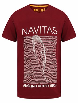 NAVITAS: Tričko Joy Tee Burgundy Velikost XL